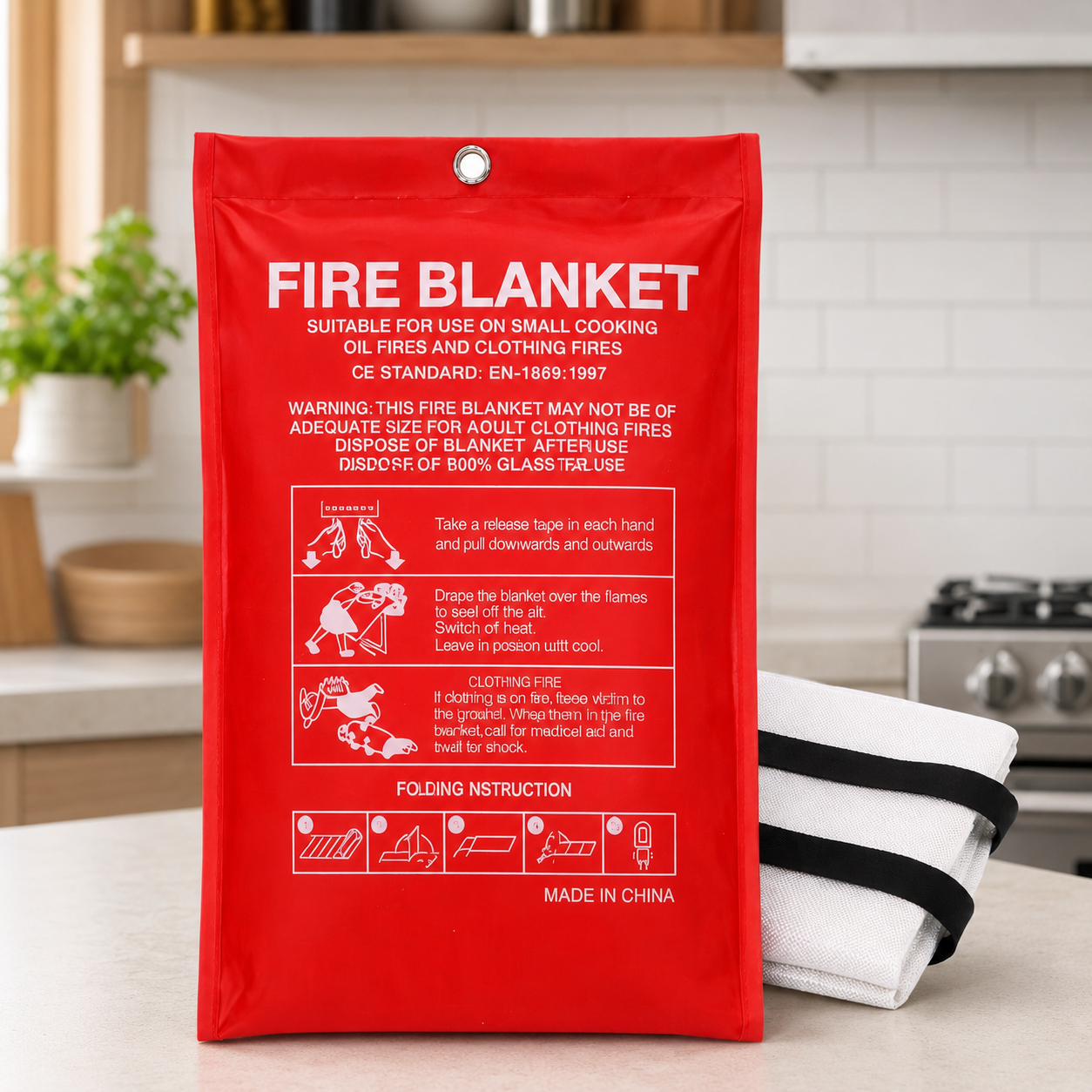 Fire Blanket / Emergency FireB - Fire Blanket Kitchen review and price