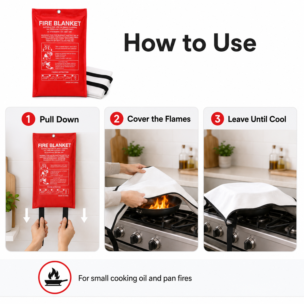 Fire Blanket / Emergency FireB - Fire Blanket Kitchen review and price