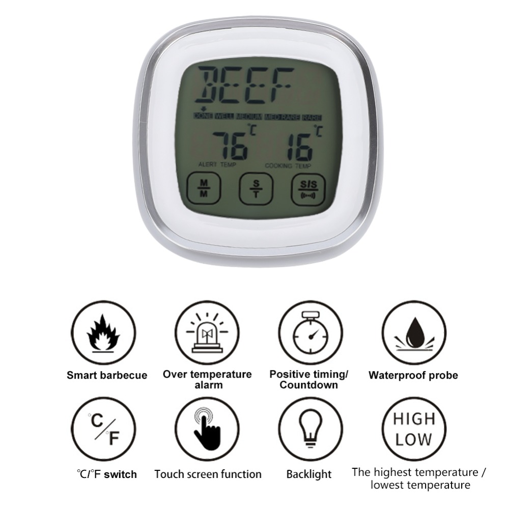 Touch Screen Digital Meat Ther - Pool Alarm Float review and price