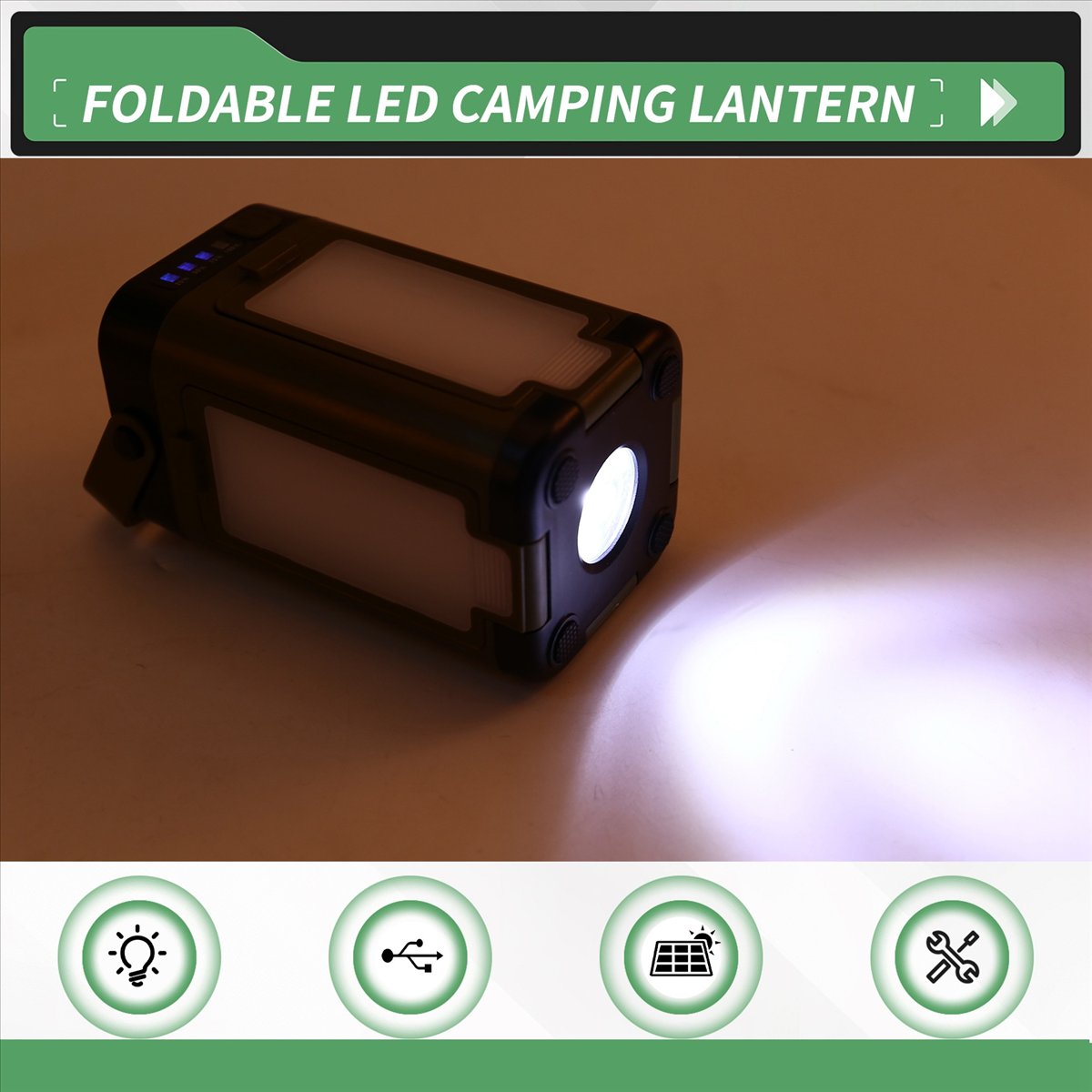 X08A Foldable LED Camping Lant - Power Outage Light review and price