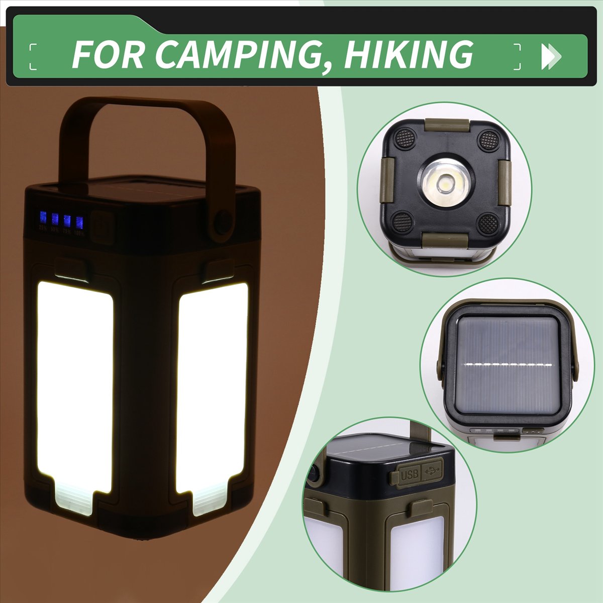X08A Foldable LED Camping Lant - Power Outage Light review and price