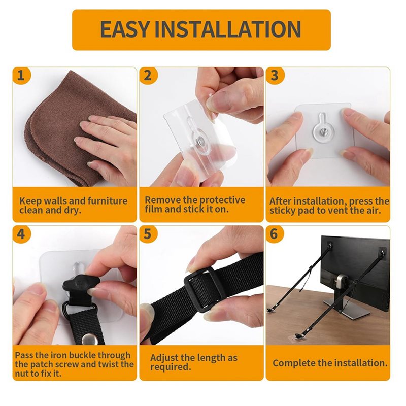 FULL-8 PCS TV Adjustable Safet - Earthquake Anchor Strap review and price