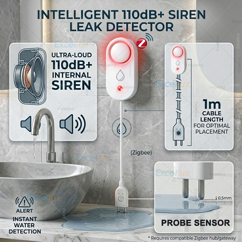 Smart Water Leak Sensor ZigBee - Water Alarm Sensor review and price