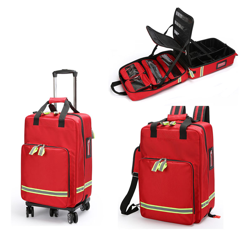 Large Capacity Empty Trolley F - First Aid Bag Kit review and price
