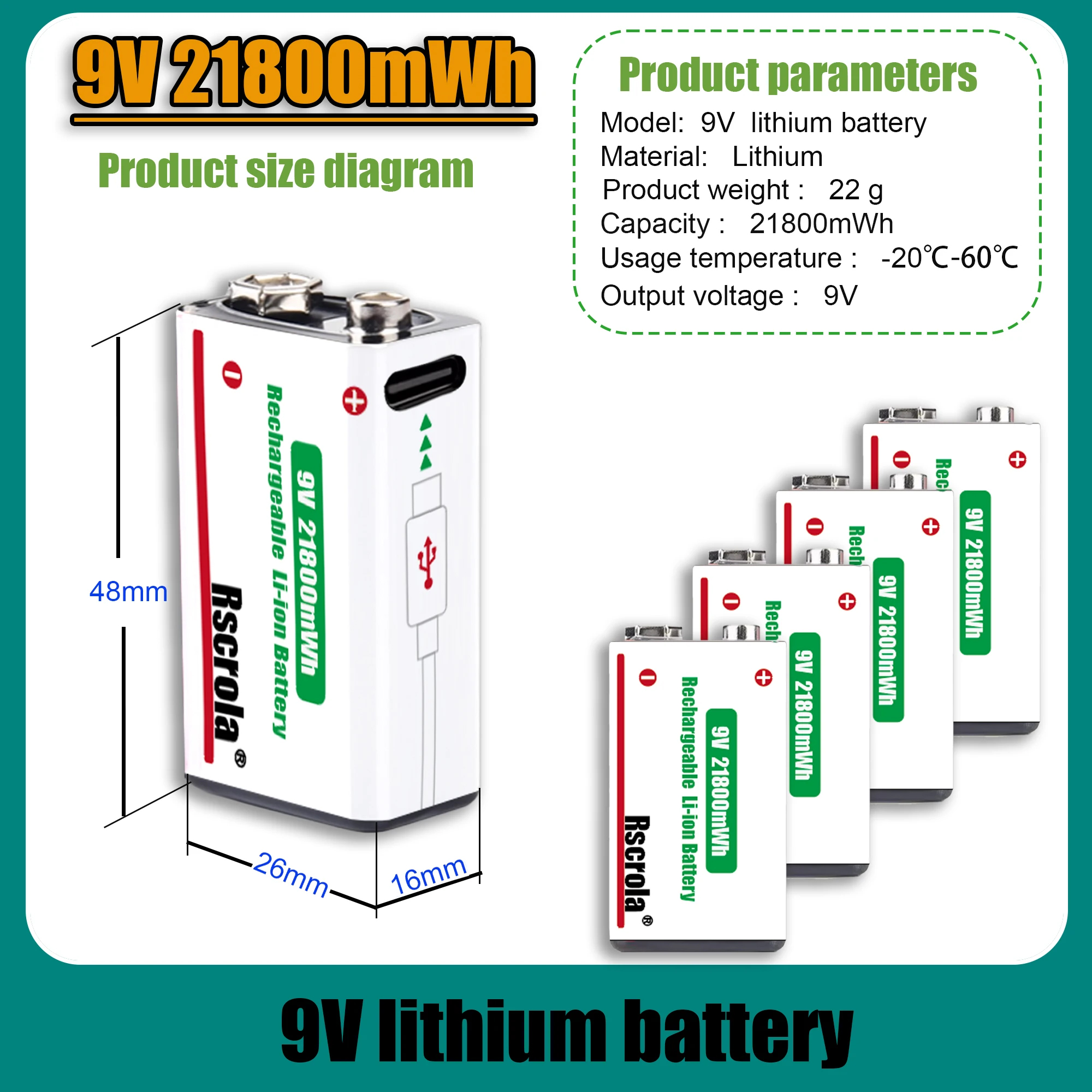 9V Lithium Ion Rechargeable Ba - Smoke Detector Interconnected review and price