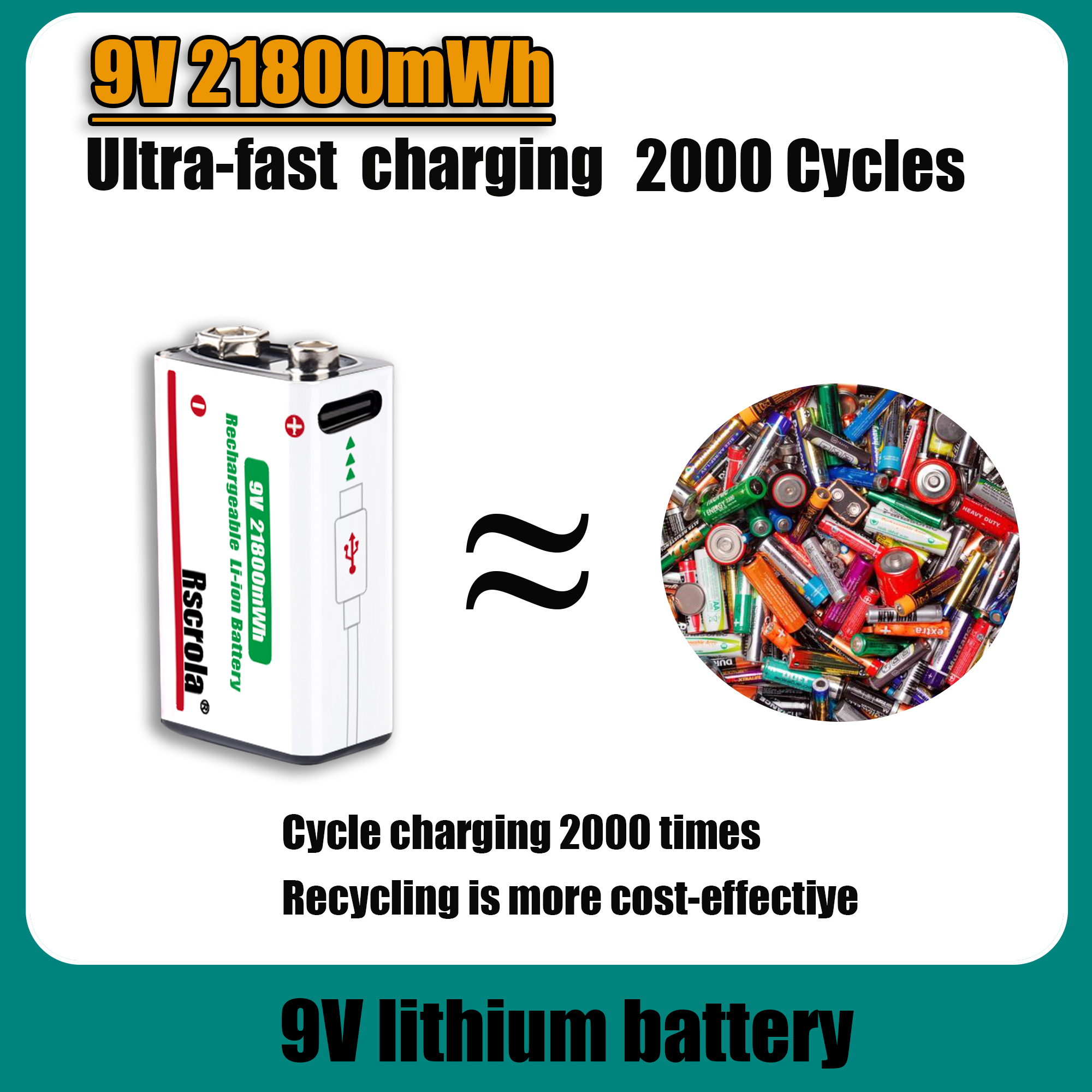 9V Lithium Ion Rechargeable Ba - Smoke Detector Interconnected review and price