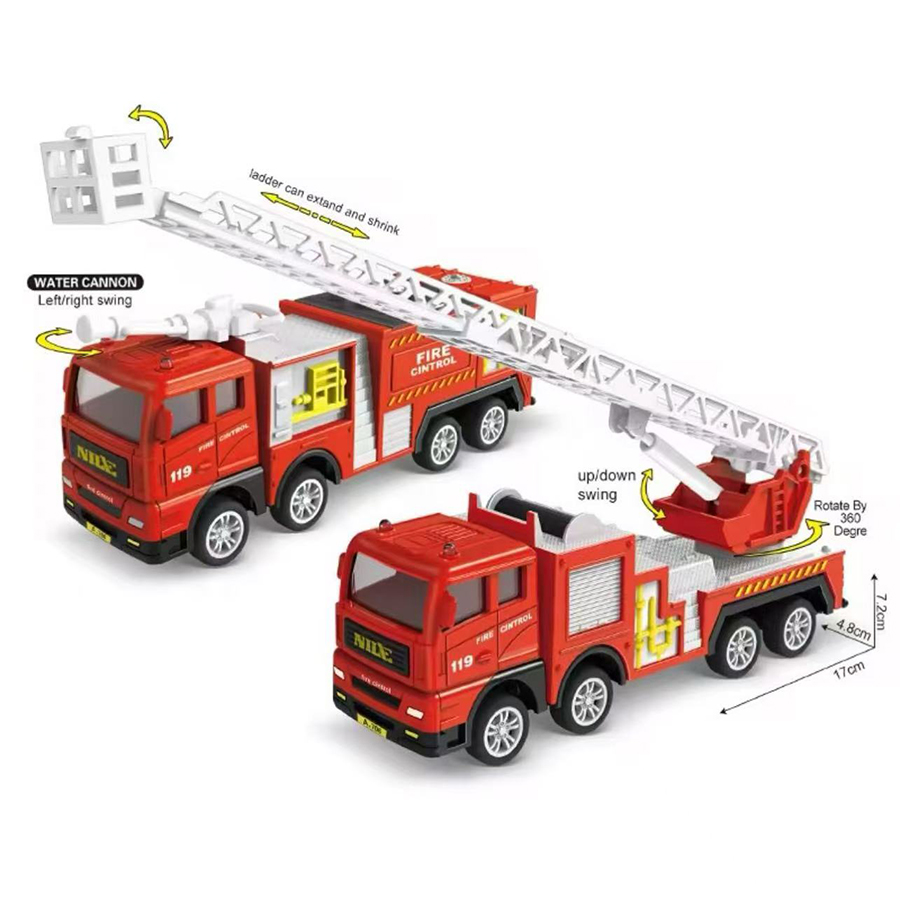 1pc-Alloy Fire Truck 1:32 Simu - Fire Escape Ladder review and price