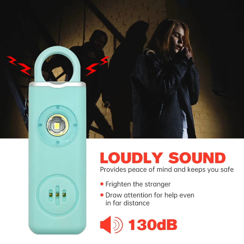 130dB Rechargeable Personal Al - Personal Alarm Keychain review and price