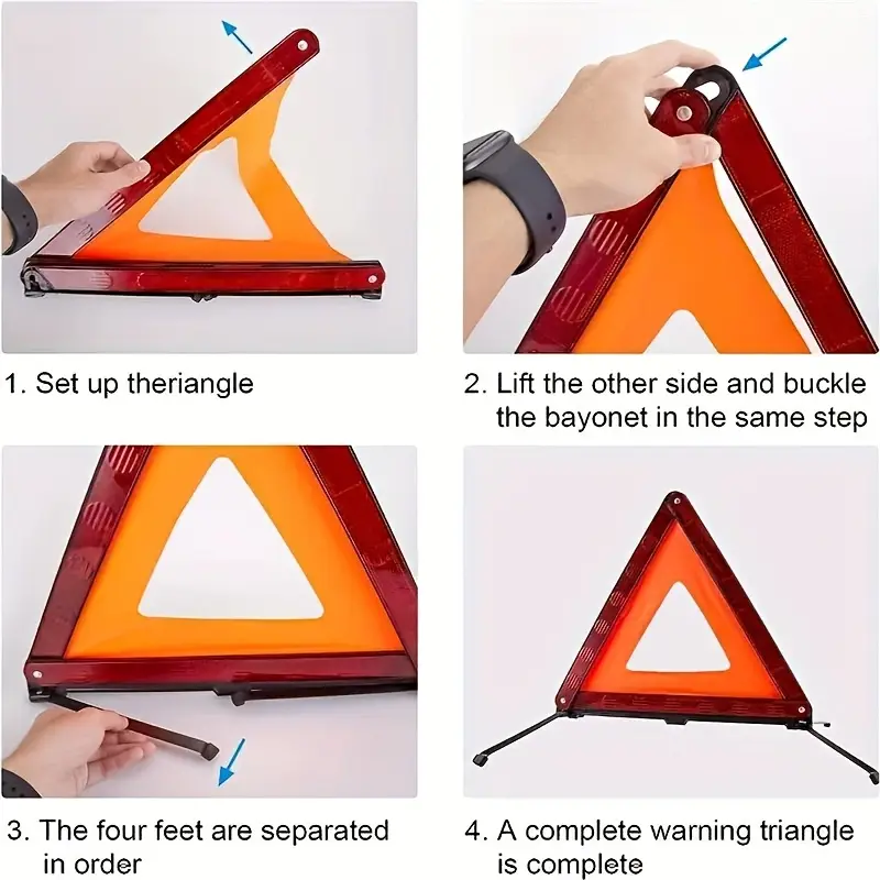 Red Reflective Car Tripod Fold - Emergency Exit Sign review and price