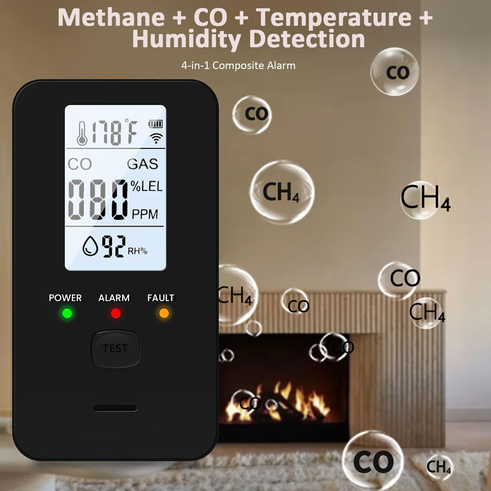 4-in-1 Gas & Carbon Monoxide D - Co Detector Plug review and price
