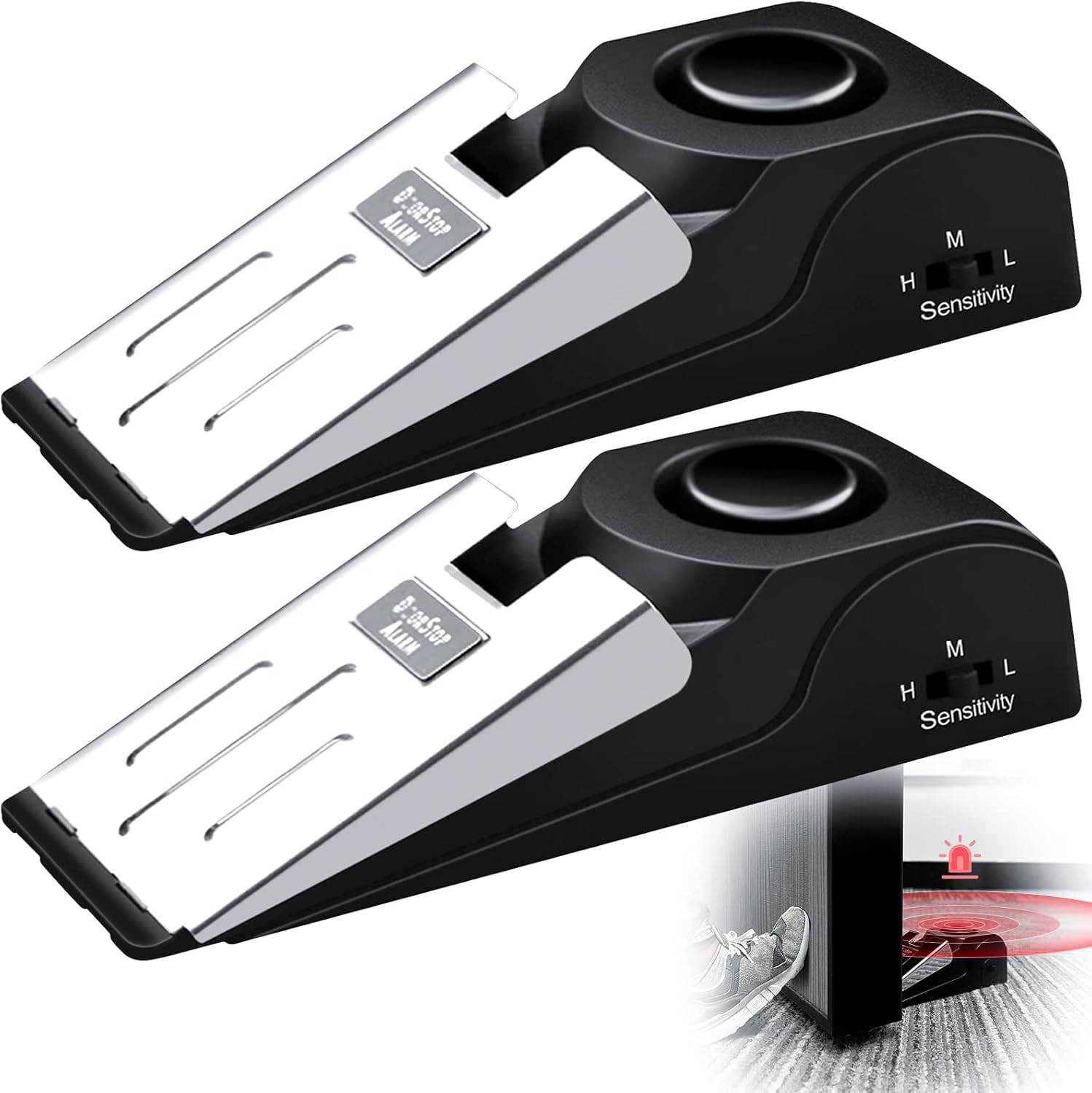 1/2Pcs Portable Travel 120 DB  - Door Stop Alarm review and price