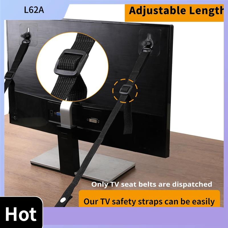 L62A 4 PCS Adjustable TV Safet - Earthquake Anchor Strap review and price