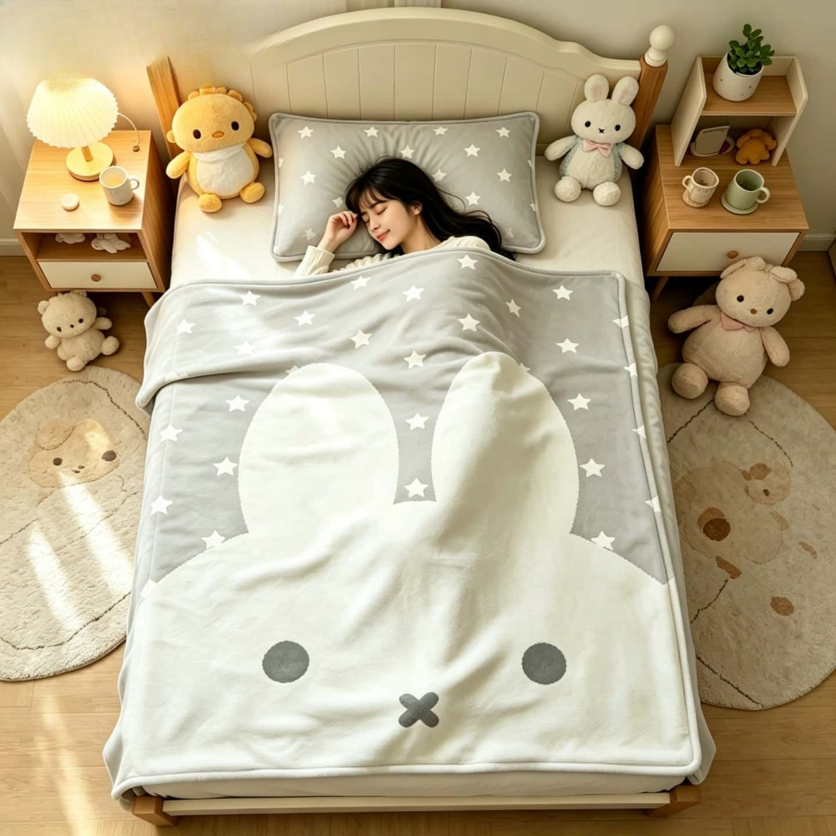 Kawaii Miffy Blanket Cartoon M - Fire Blanket Kitchen review and price