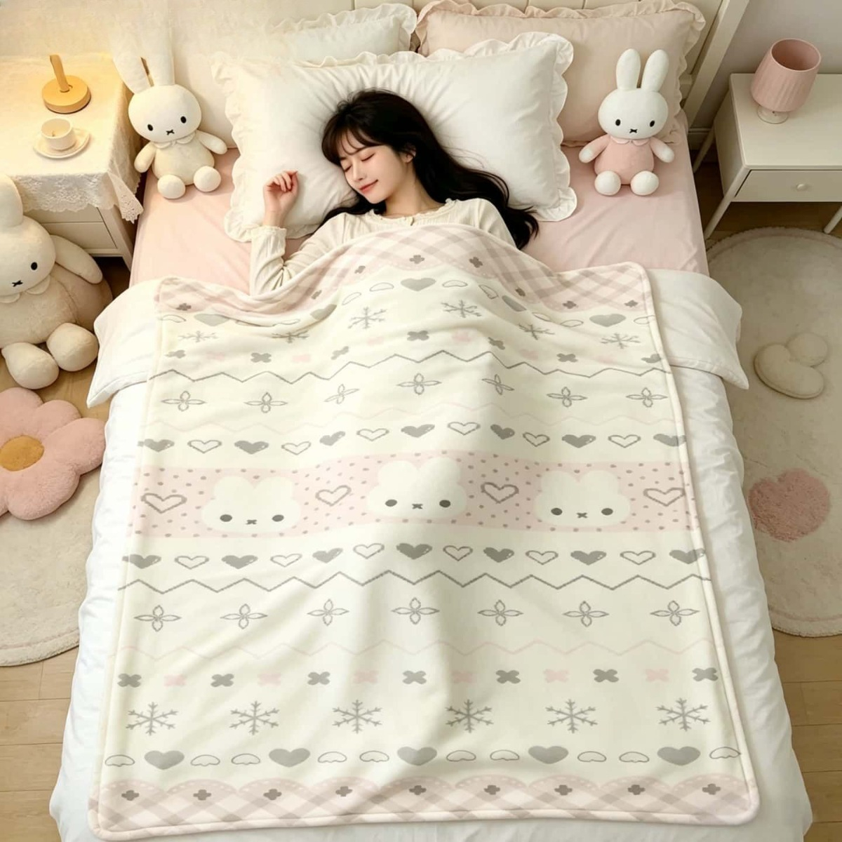 Kawaii Miffy Blanket Cartoon M - Fire Blanket Kitchen review and price